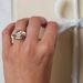 Sanjie's New Diamond Studded Simulated Plated With Color Separation Engagement Ring_ipsvogv.com