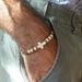 Hot Selling Coconut Shell Wood Chips Pine Stone Cross Men Hip Hop Handmade Beaded Elastic Wooden Bracelet_ipsvogv.com