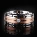 Fashionable And Elegant Titanium Steel Men's Popular Couple Diamond Ring_ipsvogv.com