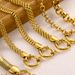 Women's Jewelry Braided Bracelet Spring Buckle Opening DIY Hanging Accessories Mesh Bracelet Jewelry Stainless Steel Plated 14K Gold Mesh_ipsvogv.com