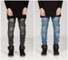 Men's Clothing street BIKER JEANS trendy brand locomotive men and women personality wrinkled slim feet pants elastic jeans_ipsvogv.com