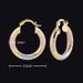 Unisex Brass With Real Gold Plating, Hot Selling Across Fashionable Three Color Circle Earrings, Ladies' Versatile Earrings_ipsvogv.com