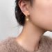 Women's Jewelry Maillard Style Retro Asymmetrical Heart Earrings Light Luxury High End Design Temperament Tiger Eye Stone Earrings_ipsvogv.com