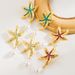 E12536 summer new alloy diamond studded starfish earrings, fashionable and cool ocean style pearl earrings_ipsvogv.com