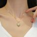 Peach Pearl Niche Design, High-end Feel, Light Luxu Collarbone Chain, Heart Pendant, Fashionable And Versatile_ipsvogv.com