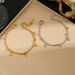 Korean Version Titanium Steel Female Star Moon Double Layered Best Friend Bracelet, Light Luxury, Niche, Exquisite New_ipsvogv.com