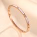 New Fashionable And Versatile Simple Diamond Inlaid Titanium Steel Bracelet With Delicate Gold-plated Jewelry_ipsvogv.com