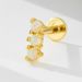 Women's Jewelry 925 Sterling Silver Geometric Diamond Opal Flat Head Thread Body Piercing Earrings Fashion Jewelry_ipsvogv.com