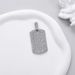Straight Hip-hop Men's Alloy Square Ins Wind Full Diamond Shield Pendant Versatile Sweater Chain_ipsvogv.com