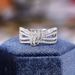 Cao Shi, Ou Han, Sweet Zircon Inlaid Multi Layer Fashionable, Exquisite, Elegant Single Ring, Bow Jewelry_ipsvogv.com