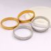 Wemen's Jewelry Popular Titanium Steel Gold Textured Bracelet Plain Ring Bracelet_ipsvogv.com