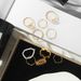 Creative personality geometric metal style stacking joint ring alloy ring 10 piece set_ipsvogv.com