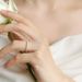 Simple and dazzling moissanite ring S925 silver plated 10k gold inlaid colored gemstone ring light luxury_ipsvogv.com