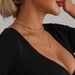 Accessories Ins Bohemian Vintage Glitter Diamond Pendant Collarbone Chain Creative Trend Necklace_ipsvogv.com
