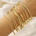 Fashion New Personality Fashion Embossed Twist Geometric Multi Layer Stacking Bracelet 10 Piece Set Decoration_ipsvogv.com