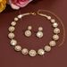 Women’s Jewelry Set Fashion Fashionable Bridal Suits Wedding Jewelry Necklace Earrings Bracelet Ring Round Simple Suit Dress Accessories_ipsvogv.com