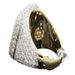 Rongyu's New Diamond Plated Ring With Color Separation Micro Inlaid Men's And Women's Rings_ipsvogv.com