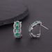 Elegant Natural Topaz Earrings New Style Group Inlaid Opal Opal Colored Gemstone Earrings S925 Sterling Silver High End_ipsvogv.com