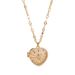 Women's Jewelry Natural Stone Diamond Heart Opening And Closing Necklace Female Peach Heart Opening And Closing Popular Necklace_ipsvogv.com
