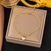 Peronalized Shell White Sea Beimu Peach Heart Love Exquiite Necklace Clavicle Chain Bracelet Female Earnail_ipsvogv.com