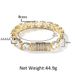 Men's Hip-Hop Tennis Bracelet - 10mm Wide Row Of Cubic Zirconia Stones (Minimalist Style Stainless Steel Chain For Jewelry Business)_ipsvogv.com