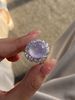Light Luxury, High-end, Clear Cool, Inlaid With Zircon Purple Ring, Fashionable And Versatile, Trendy Index Finger Ring_ipsvogv.com