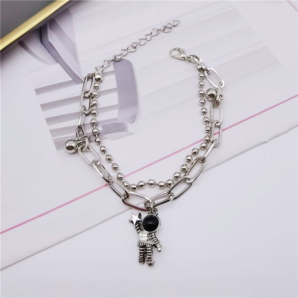 Korean Style Astronaut Couple Bracelets Men Simple Personality Fashion Spaceman Star-Chasing Hip-Hop Bracelet Jewelry_ipsvogv.com