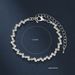 jewelry Sets Bride Three-Piece Set Fashion Full Diamond Tassel Necklace Earrings Bracelet_ipsvogv.com