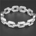 Prismatic Quadrilateral Hip Hop Men's Cuban Bracelet Bangle Chain_ipsvogv.com