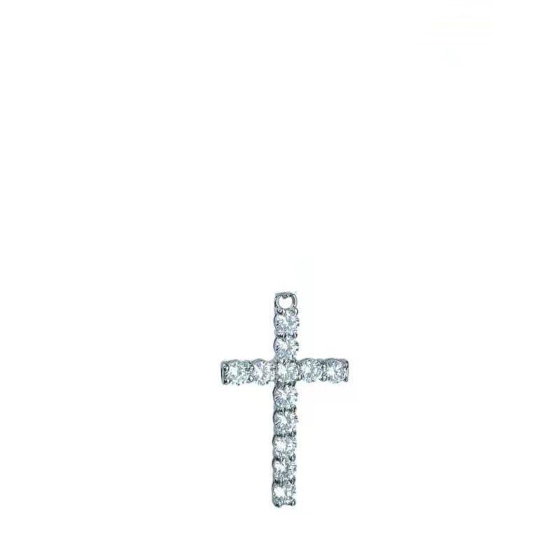New Full Diamond Cross Pendant Personalized Hip Hop Minimalist Men's Necklace_ipsvogv.com