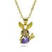 New Arrival Micro Inlaid Zircon Rabbit Carrot Trendy Personality Animal Pendant Necklace Rabbit_ipsvogv.com