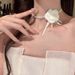 French Light Luxury Butterfly Studded Pearl Necklace, Niche Temperament, Collarbone Chain, Versatile, Fresh And High-end_ipsvogv.com