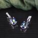 Exaggerated Crystal Earrings With Large Main Stone S925 Sterling Silver Inlaid With Colored Crystals 11 Carat Earrings For Women_ipsvogv.com