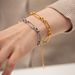 INS Fengwang Red New Titanium Long Hollow Braided Stainless Steel Bracelet Non Fading Jewelry_ipsvogv.com