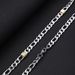 Women's Jewelry 8mm Stainless Steel Figaro Chain Gold Bead Bracelet Titanium Steel Long Versatile Necklace Female Simple 3:1 NK Chain_ipsvogv.com