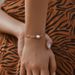 Color preserving freshwater pearl bracelet textured real gold electroplating elegant shell pearl bracelet handmade temperament retro hand jewelry_ipsvogv.com