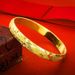 Korean Style Jewelry Euro 10mm Buckle Women's Fashion Frosted Starry Sand Gold Wide Bracelet_ipsvogv.com