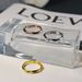 Real Gold Plated Diamond Plain For Men And Women Fashionable Simple Personality Smooth Lovers Ring_ipsvogv.com