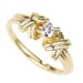 New Fashion 14k Color Interwoven Pattern Zircon Diamond Ring Women's Jewelry_ipsvogv.com