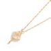 version of the ballet girl necklace design rose gold titanium steel lip chain collarbone chain temperament personality trend beautiful_ipsvogv.com