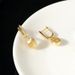 Earrings Sterling Silver Drawing Zircon Earrings Niche Minimalist Versatile Retro Elegant Jewelry Korean Style Women's High-end Sense_ipsvogv.com