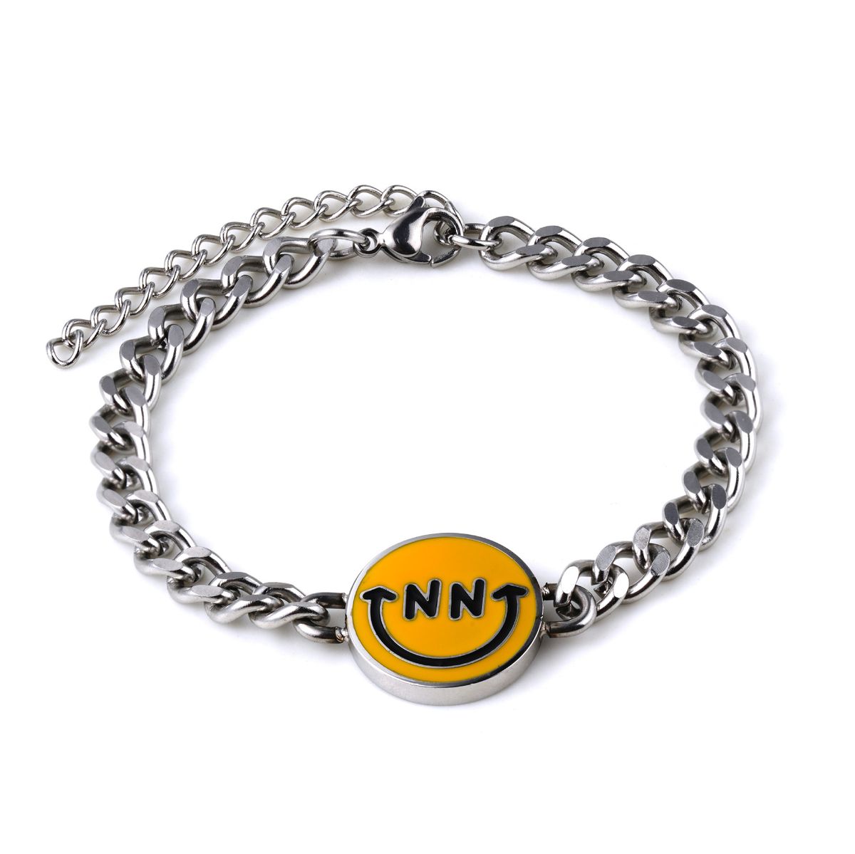 Steel Titanium New Fashion Design Trendy Brand Smile Bracelet Simple Versatile Couple Hip Hop Accessories_ipsvogv.com