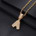 Hip Hop Rock Sugar Letter Pendant Zircon Personalized Accessory Niche Design Men's Necklace_ipsvogv.com