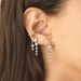 Women's Jewelry S925 Silver Needle Chain With Diamond Earrings And Earrings Creative And Versatile Simple Zircon Micro Inlaid Earring Accessories_ipsvogv.com