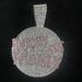 Trendy Money And Family Letter Pendant Full Diamond Cuban Necklace Men Hip Hop Jewelry_ipsvogv.com
