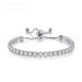 Fashion 4mm Zircon Bracelet Pull Out Adjustable Length Bracelet Combination Set All Match Tennis Chain_ipsvogv.com