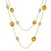 Women's Jewelry Beaded Edge Full Diamond Claw Inlaid Faceted Artificial Crystal Necklace Creative Design Fashion Long Sweater Chain Exquisite Necklace_ipsvogv.com