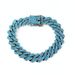 Men’s Jewelry Set Fashion 14mm Diamond Shaped Alloy Necklace For Men Trendy And Cool Hip Hop Cuban Chain_ipsvogv.com