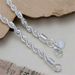 Popular Jewelry 4mm Fried Dough Twists Rope Simple Fashion Silver Plated Lady Bracelet_ipsvogv.com