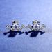 Women's Jewelry S925 Sterling Silver Earrings Simple Small Versatile Temperament Small Fragrance Style Moissanite Smiley Face Earrings_ipsvogv.com